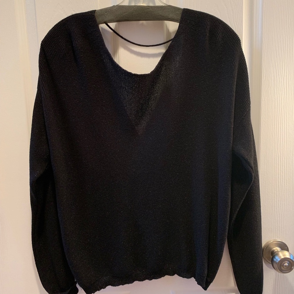 Front or Back silver specked sweater